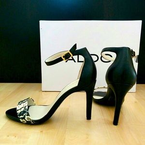 Aldo Haevia black high heel sandals